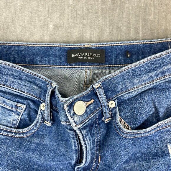 Banana Republic‎ Mid Rise Skinny Medium Wash Denim Jeans - Picture 7 of 9